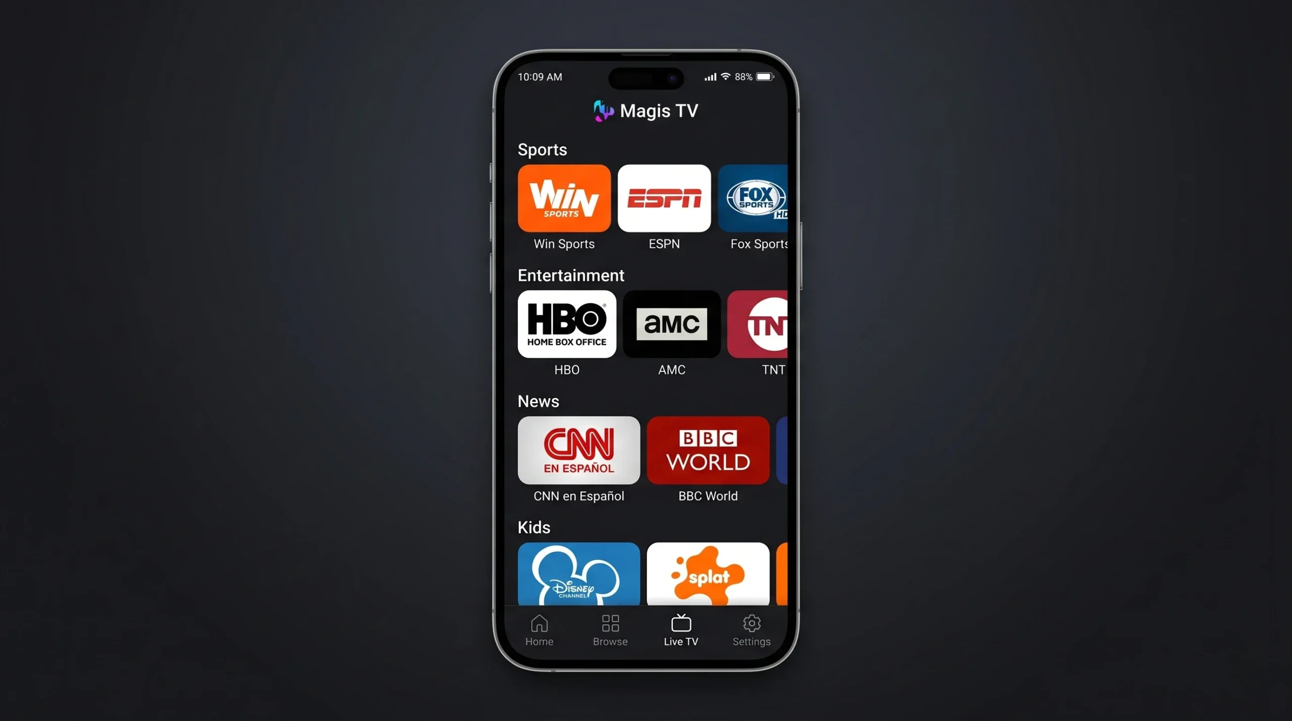 Lista canales Magis TV