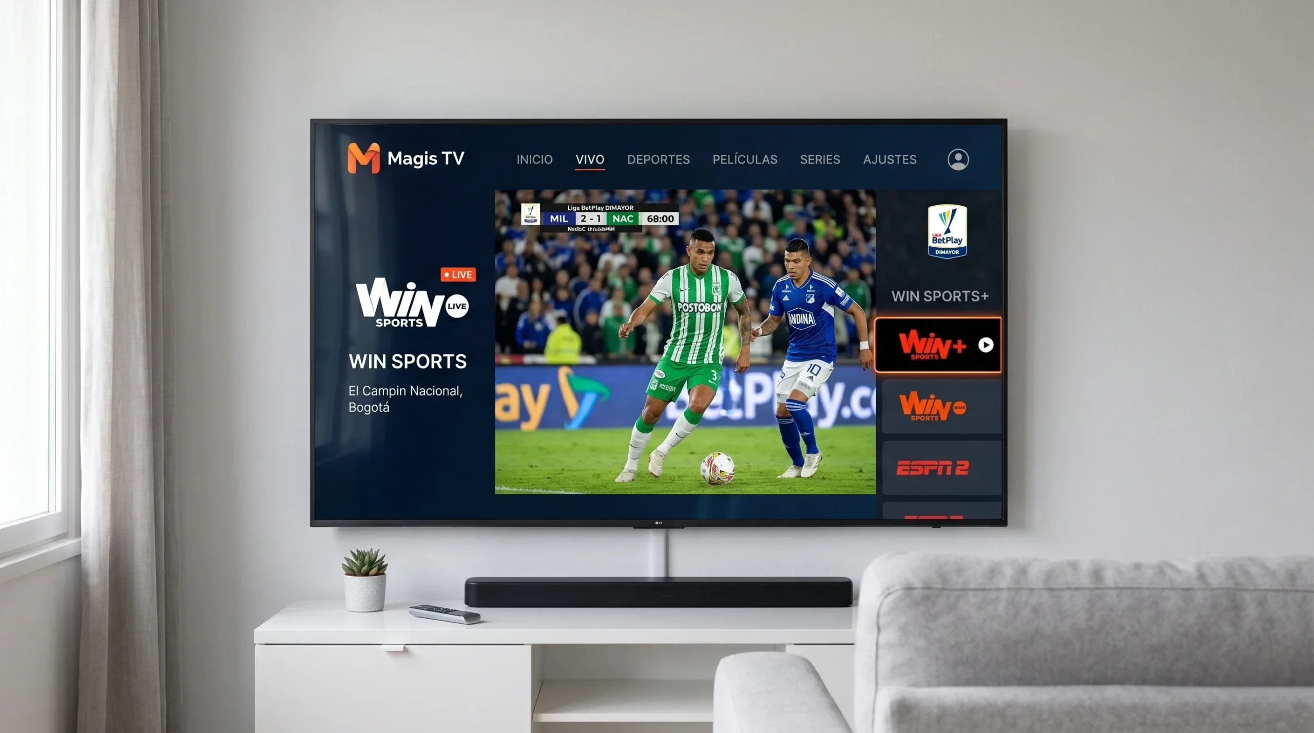 Fútbol en vivo con Magis TV