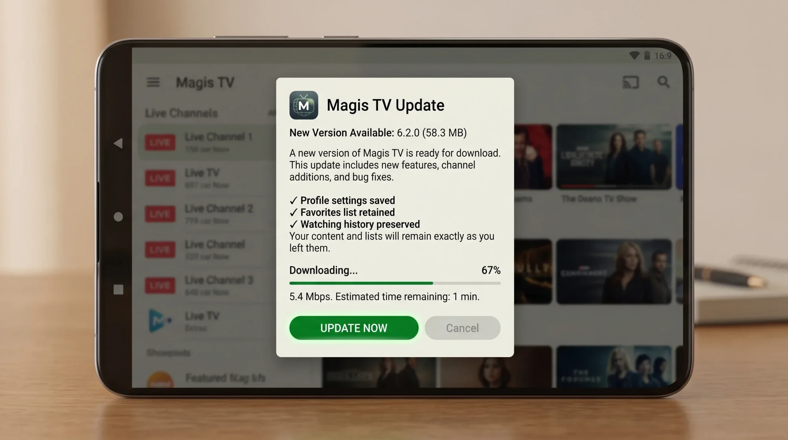 Actualización Magis TV 2026
